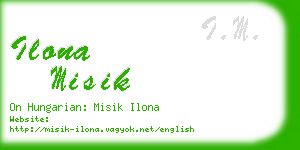 ilona misik business card